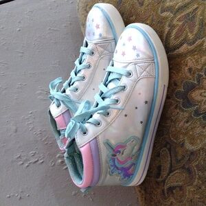 Athletic Works,Size 5,Girls Unicorn High-Top Sneakers